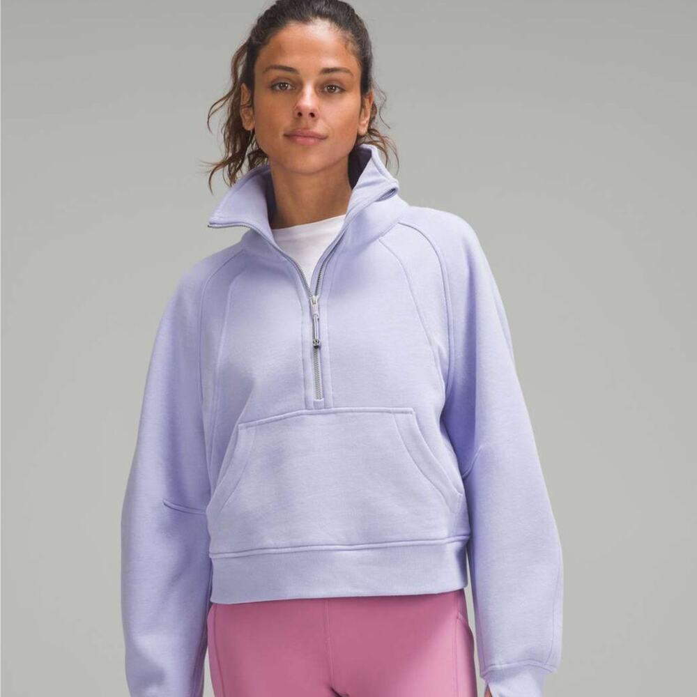 lululemon athletica Lavender Half-Zip Pullover Sweatshirt